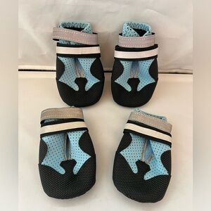 Blue and Black Dog Booties